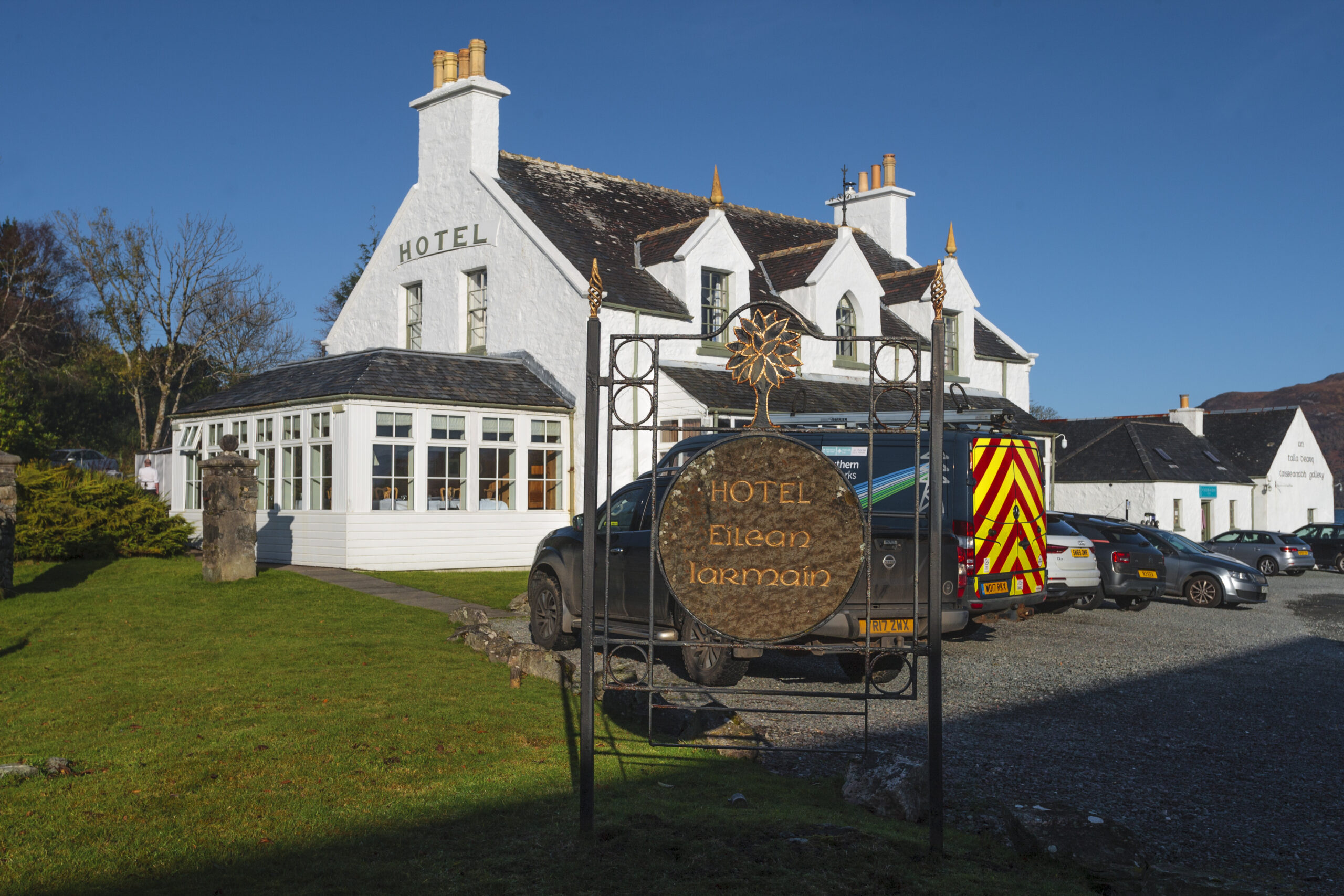 The Hotel Eilean Iarmain at Isle of Ornsay Harbour