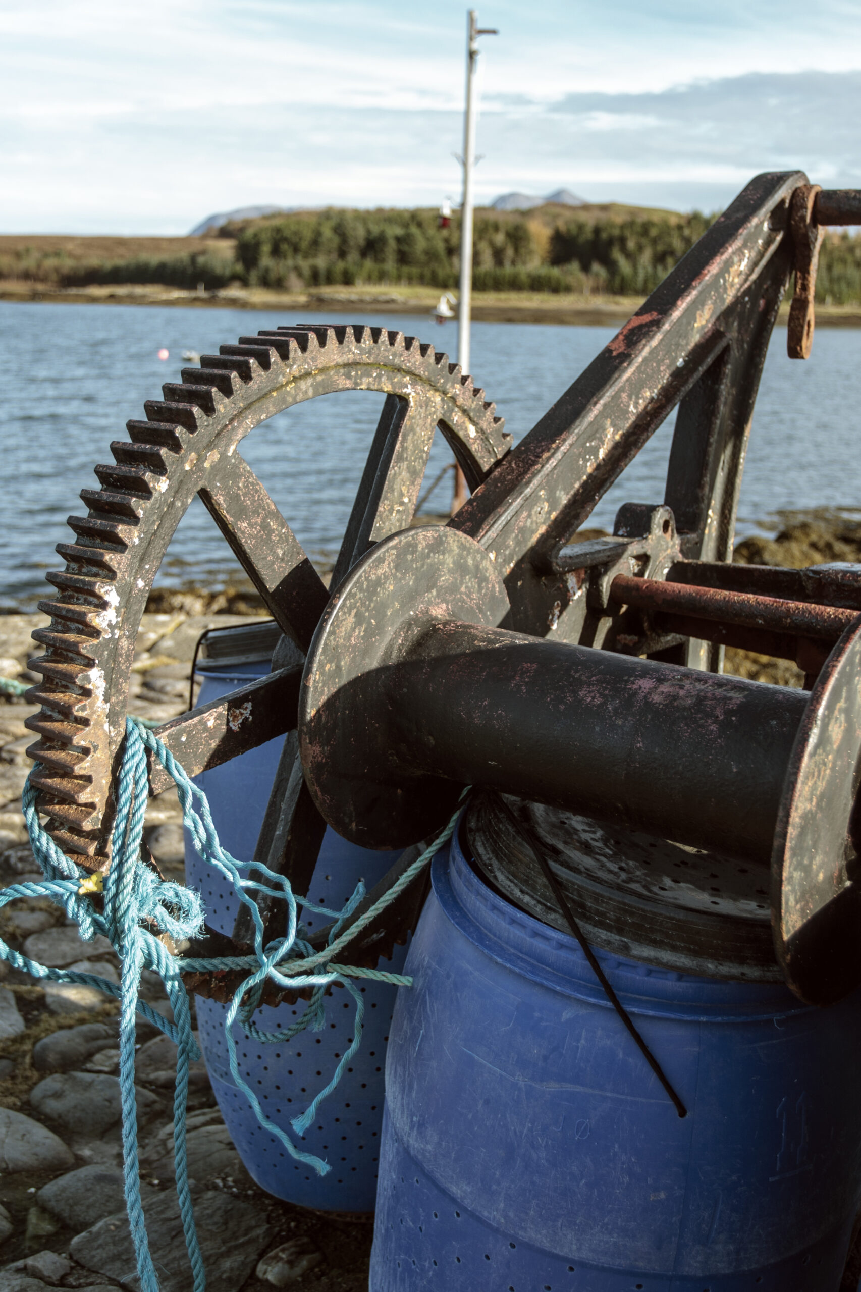 Isle of Ornsay Harbour Old winch