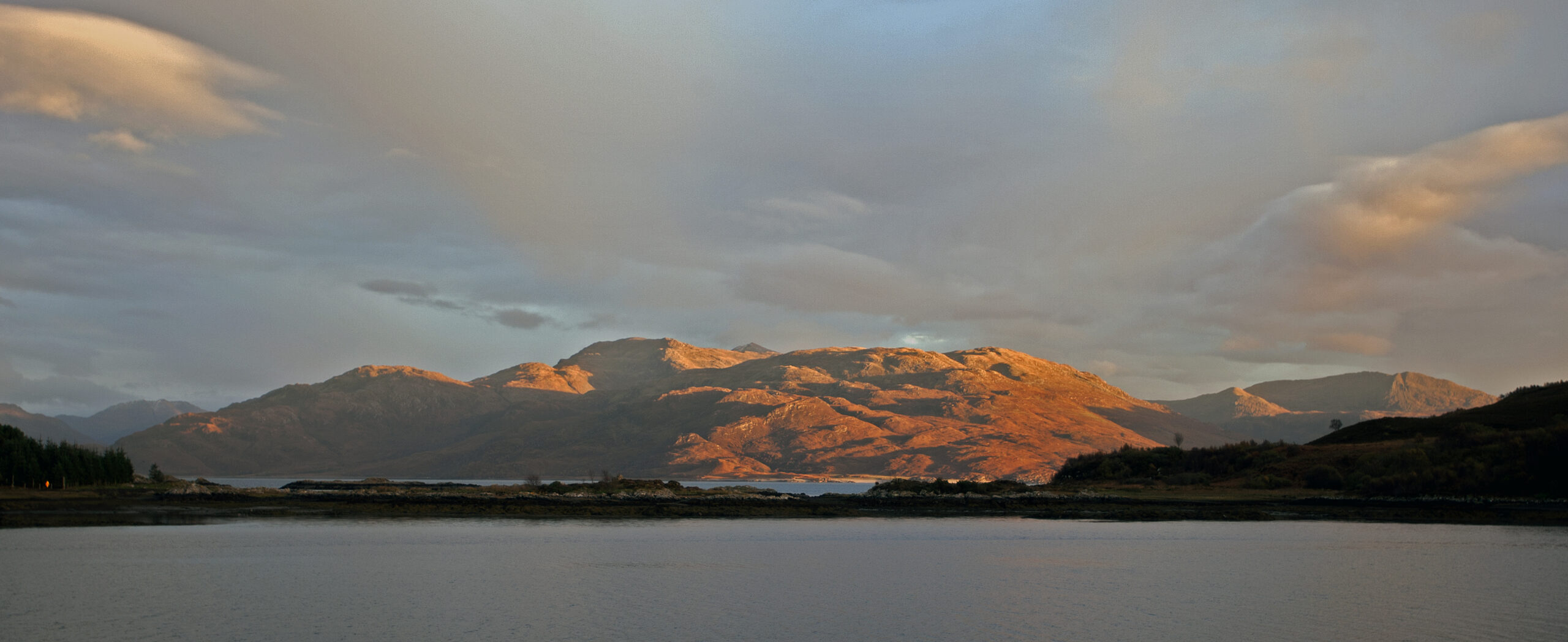 Evening over the sound of Sleat